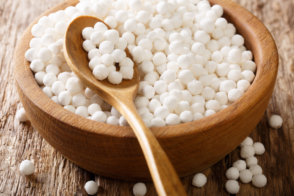 white tapioca pearls