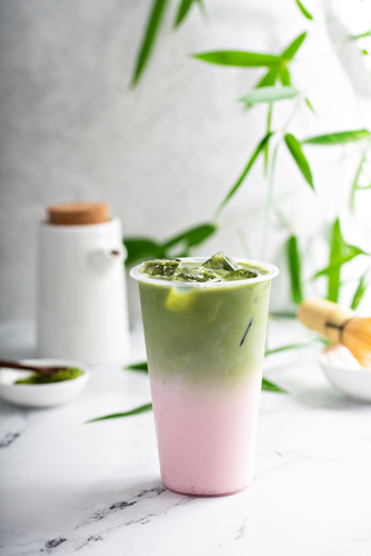 Strawberry Matcha Boba - Teak & Thyme