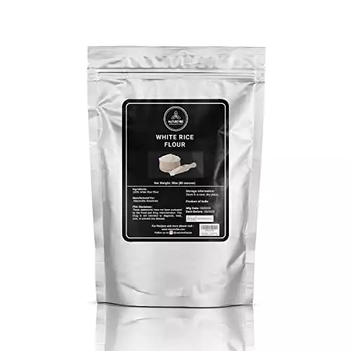 Naturevibe Botanicals White Rice Flour, 5lbs Gluten-Free/Non-GMO