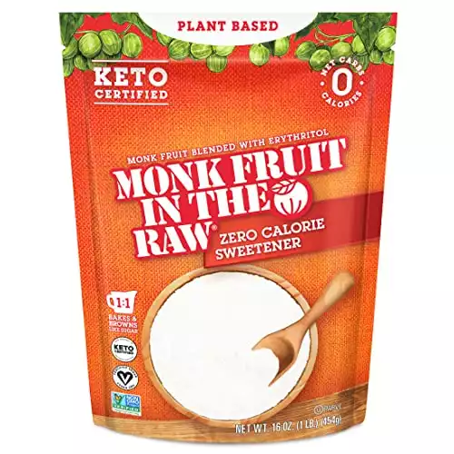 Monk Fruit In The Raw, Natural Sugar-Free Sweetener